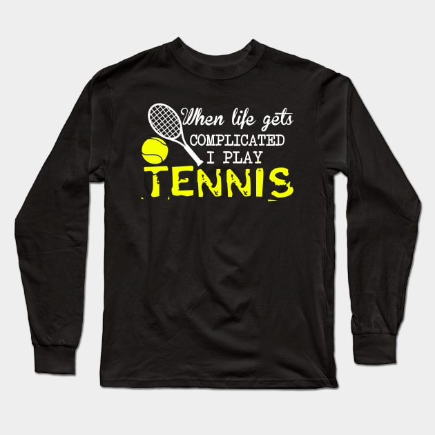 Tennis Long Sleeve T-Shirt by Dojaja